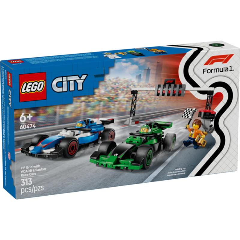 Lego City Parrilla de F1 con coches de Carreras VCarb y Sauber - Farmacias Arrocha