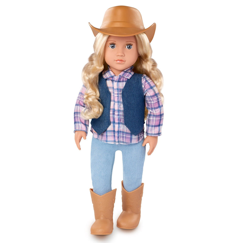 Muñeca Ashleigh Cowgirl de 18" - Farmacias Arrocha