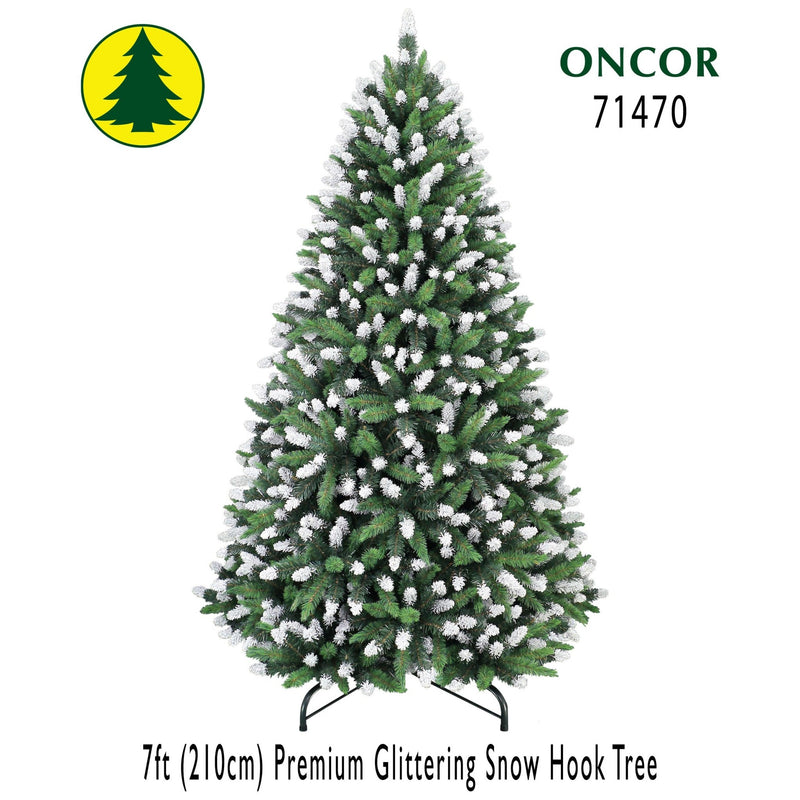 Árbol de 7' Premium Glittering Snow - Farmacias Arrocha