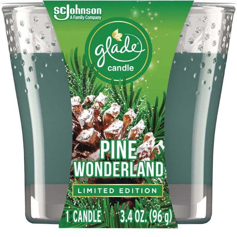 Glade Single Wick Candle 3 4Oz Pine - Farmacias Arrocha