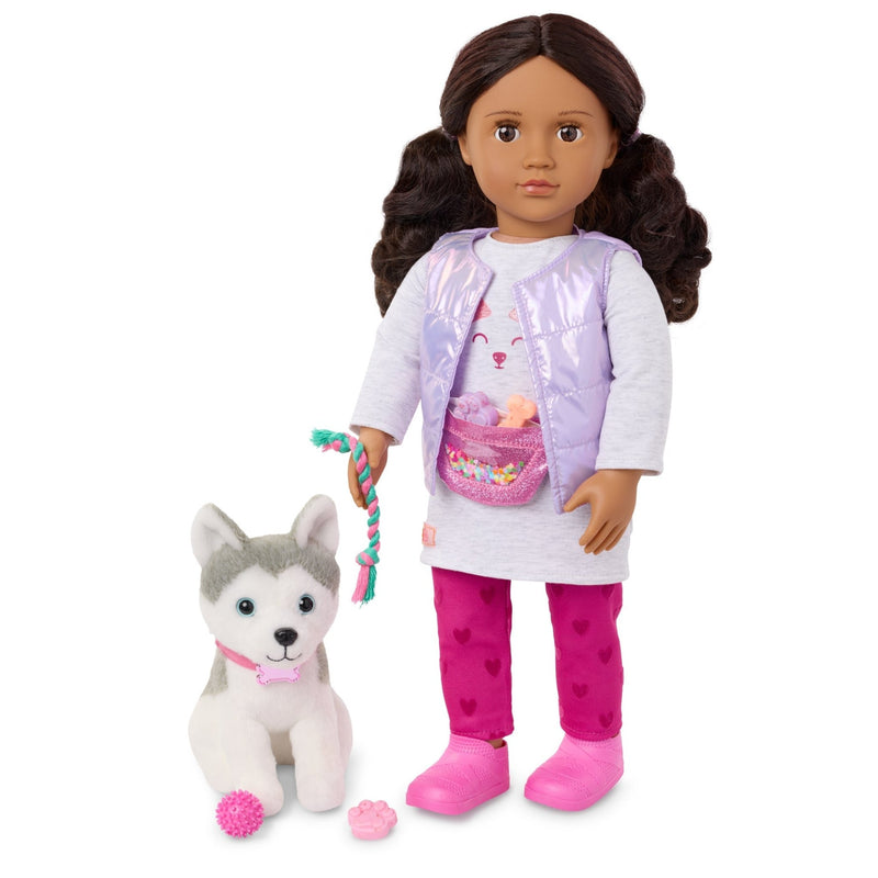 Estella – Muñeca de 18” con Perrito de Peluche - Farmacias Arrocha