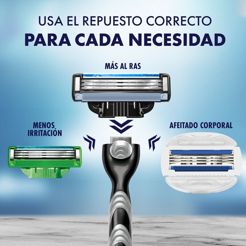 Repuesto para Máquina de afeitar Gillette Mach3 con 3 hojas, 8 uds - Farmacias Arrocha