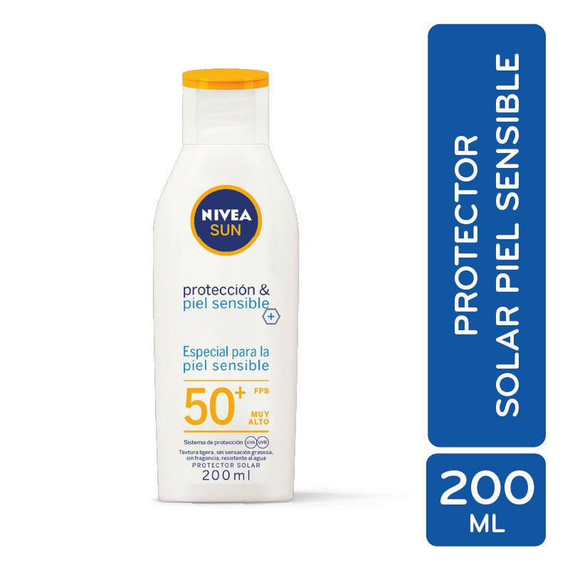 Nivea Sun Proteccion & Piel Sensibl Fps 50 200 - Farmacias Arrocha