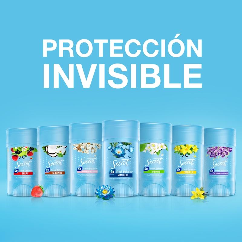 Gel Invisible Antitranspirante Secret Jasmine 45 g - Farmacias Arrocha