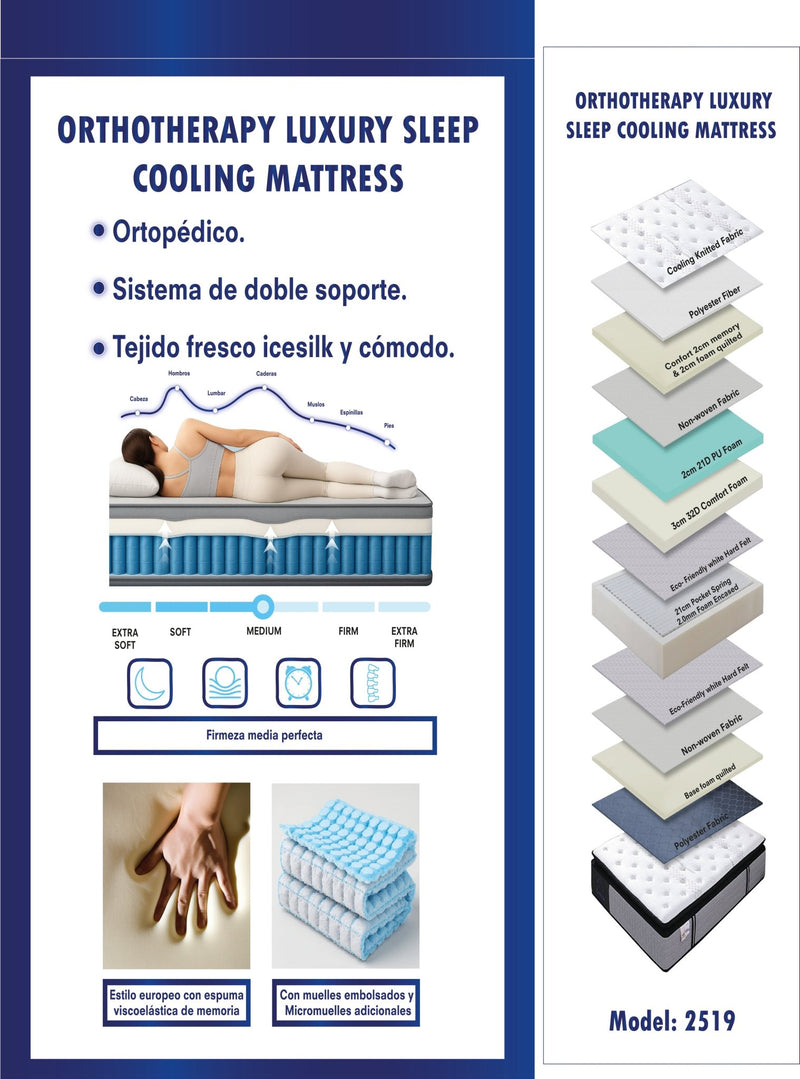 ORTHO LUXURY SLEEP COOLING MATTRESS - Farmacias Arrocha