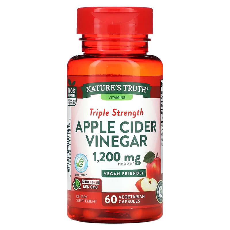 Nature'S Truth Apple Cider Vinegar 1200Mg X 60 Capsulas - Farmacias Arrocha