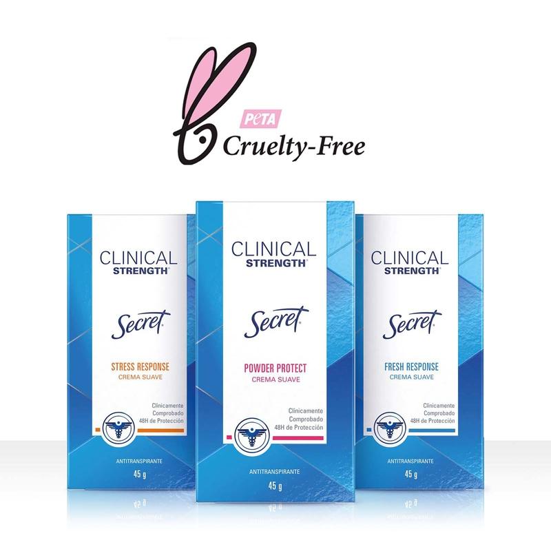 Crema Suave Antitranspirante Secret Clinical Strength Fresh Response 45 g - Farmacias Arrocha