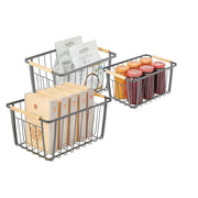 Set De 3 Canastas Organizadoras Para Cocina Gris - Farmacias Arrocha