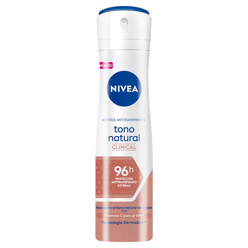 Nivea Desodorante Aclarante Tono Natural Clinical Spray 150ml - Farmacias Arrocha