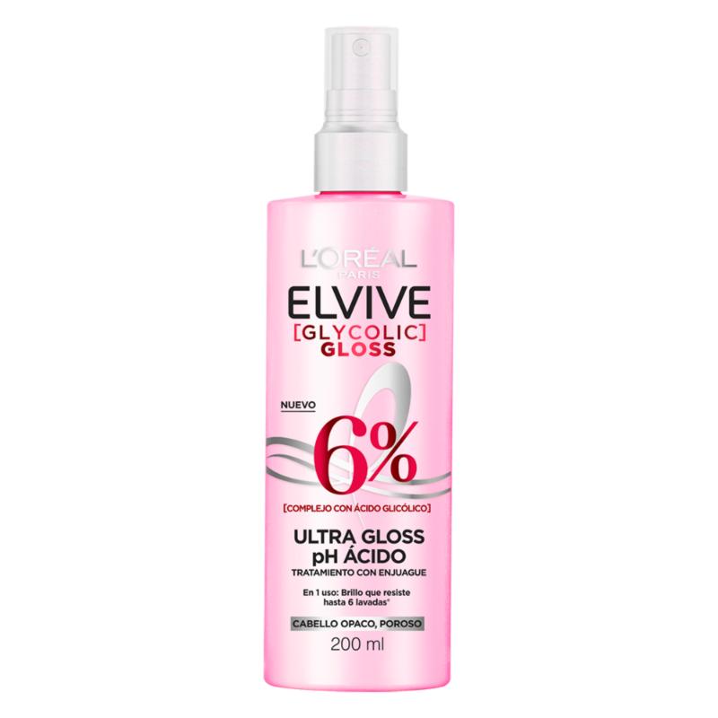 Acidifier L'Oreal Paris Elvive Glycolic Gloss 200 Ml - Farmacias Arrocha