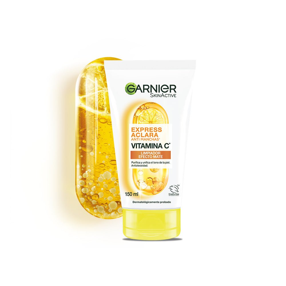 アイケア wachan Garnier Express Aclara Gel Limpiador Vitamina C 150 ml - Farmacias