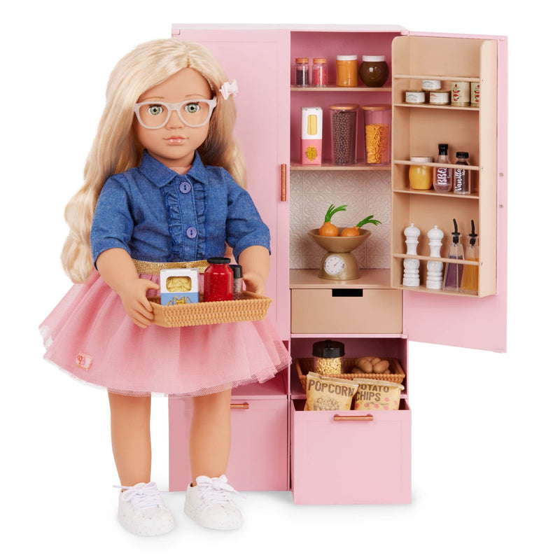 Despensa Rosa – Set de Cocina de 51 Piezas para Muñeca de 18” - Farmacias Arrocha