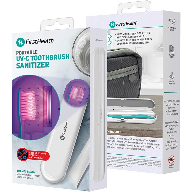 First Health Desinfectante UV - C Portátil Para Cepillos De Dientes - Farmacias Arrocha