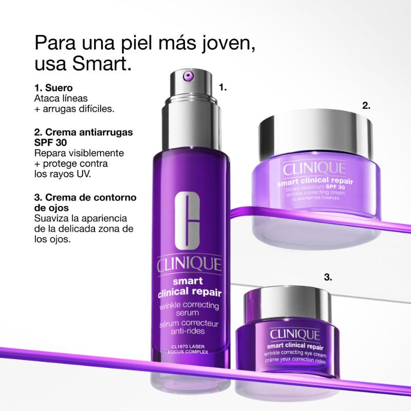 Clinique Crema Humectante Smart Clinical Repair™ Antiarrugas Spf 30 50 Ml - Farmacias Arrocha