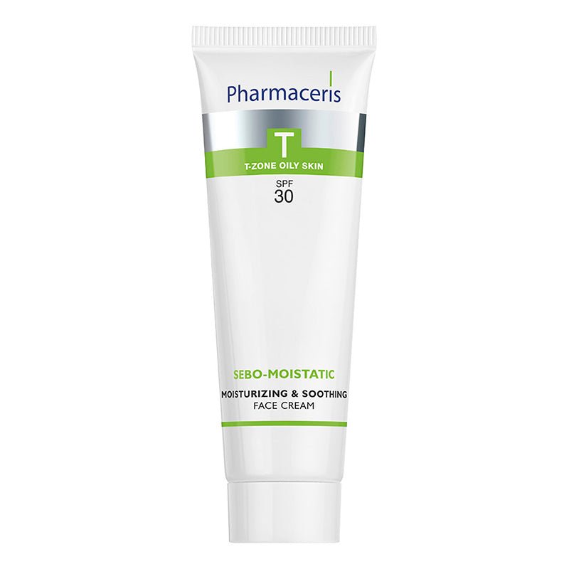 Pharmaceris T Sebo - Moistatic Crema facial hidratante y calmante FPS 30 50 ml - Farmacias Arrocha