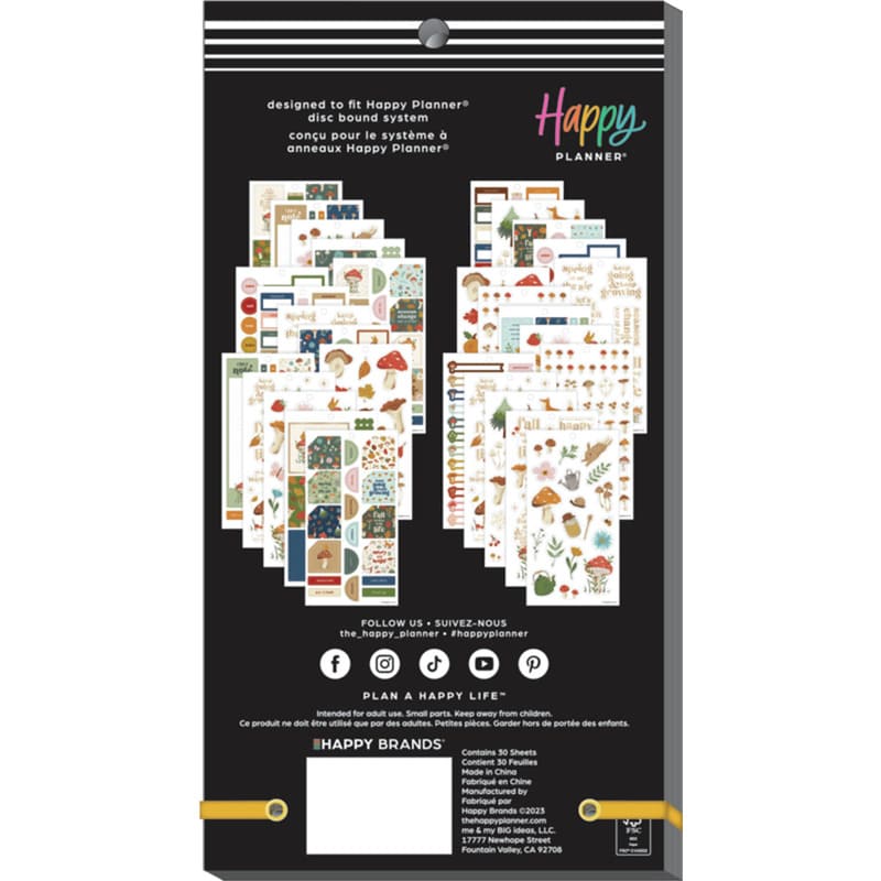 Happy Planner Woodland Seasons 30 Sheet Sticker Value Pack - Farmacias Arrocha