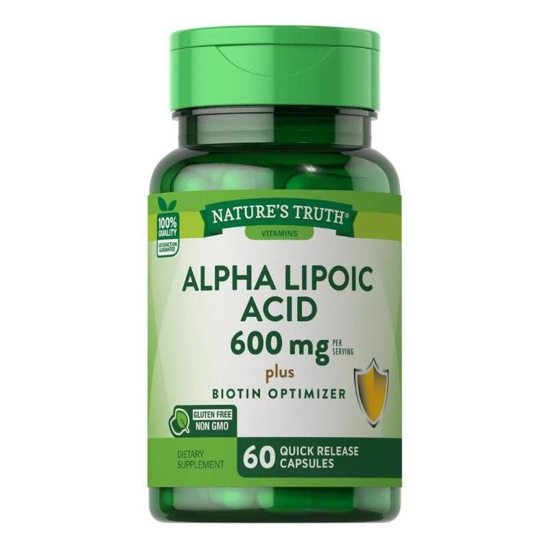 Nature'S Truth Alpha Lipoic 300 60 Caps - Farmacias Arrocha