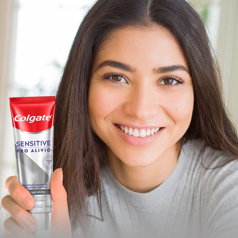 Pasta Dental Colgate Sensitive Pro - Alivio Real White 75 ml - Farmacias Arrocha