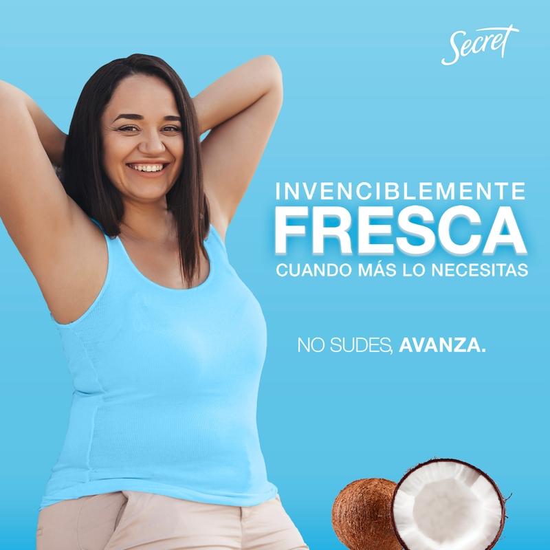Barra Invisible Antitranspirante Secret Coconut 45 g - Farmacias Arrocha