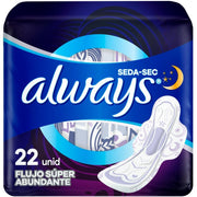 Toallas Femeninas, Always Seda - sec Nocturna 22 Unidades - Farmacias Arrocha