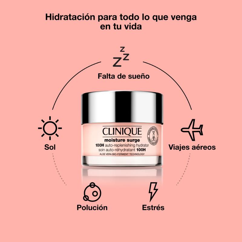 Clinique Crema Hidratante Moisture Surge™ 100H Auto - Replenishing Hydrator - Farmacias Arrocha