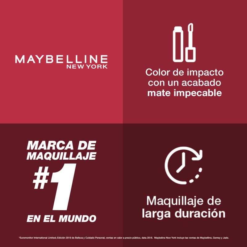 Labial Líquido Maybelline Ny Matte Ink - Farmacias Arrocha