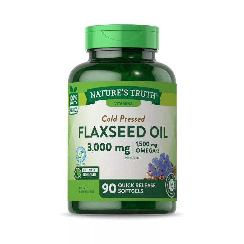 Nature'S Truth Flax Oil1000Mg Per 3 Serv(3000Mg )90Cap - Farmacias Arrocha