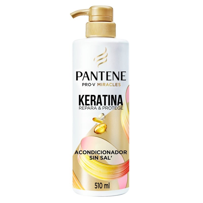 Acondicionador Reparador Pantene Pro - v Miracles Keratina Repara Y Protege 510 ml - Farmacias Arrocha