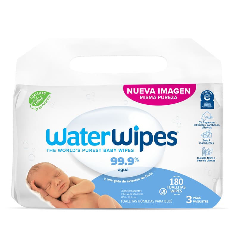 Water Wipes (3X60) 180 Wipes Wipes - Farmacias Arrocha
