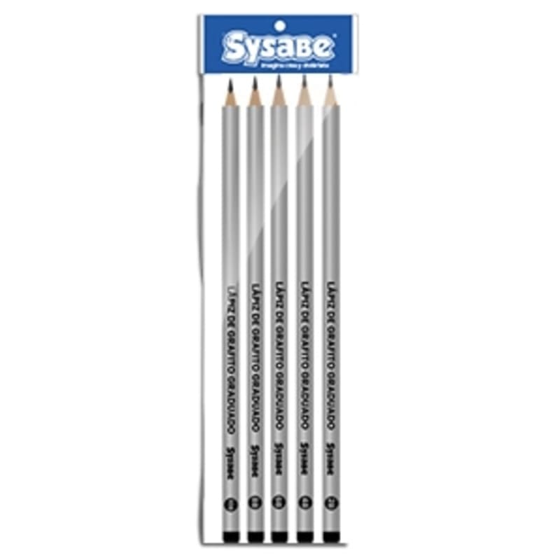 Sysabe Set De 5 Lapices Graduados 2B - 10B - Farmacias Arrocha