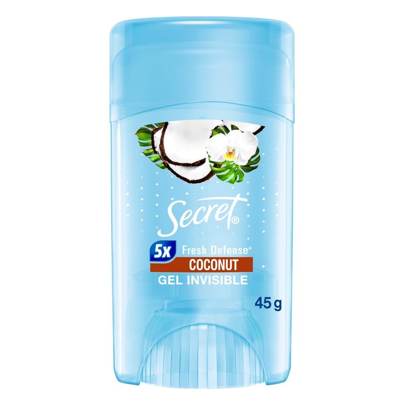 Gel Invisible Antitranspirante Secret Coconut 45 g - Farmacias Arrocha