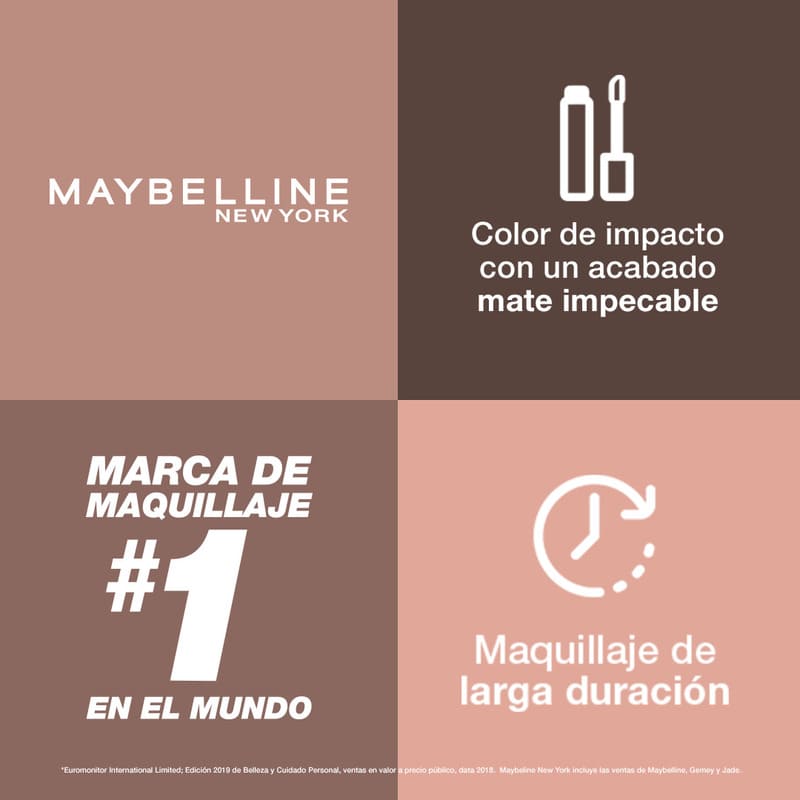 Labial Líquido Maybelline Ny Matte Ink - Farmacias Arrocha