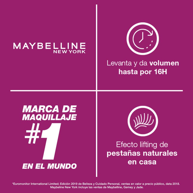 Mascara De Pestañas Maybelline Ny The Falsies Lash Lift Lavable - Farmacias Arrocha