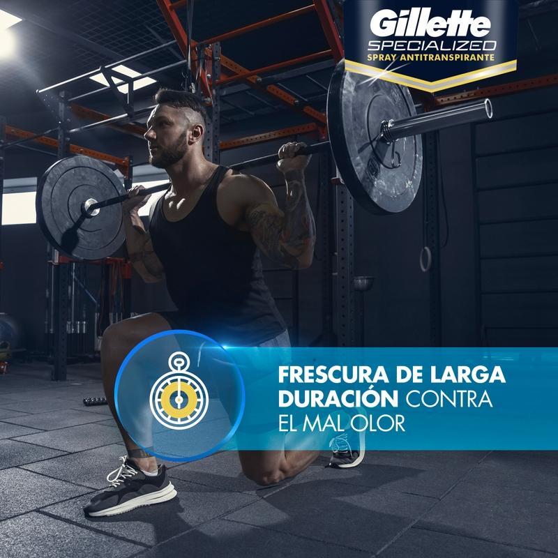 Spray Antitranspirante Gillette Specialized Sport Peak 93 g - Farmacias Arrocha