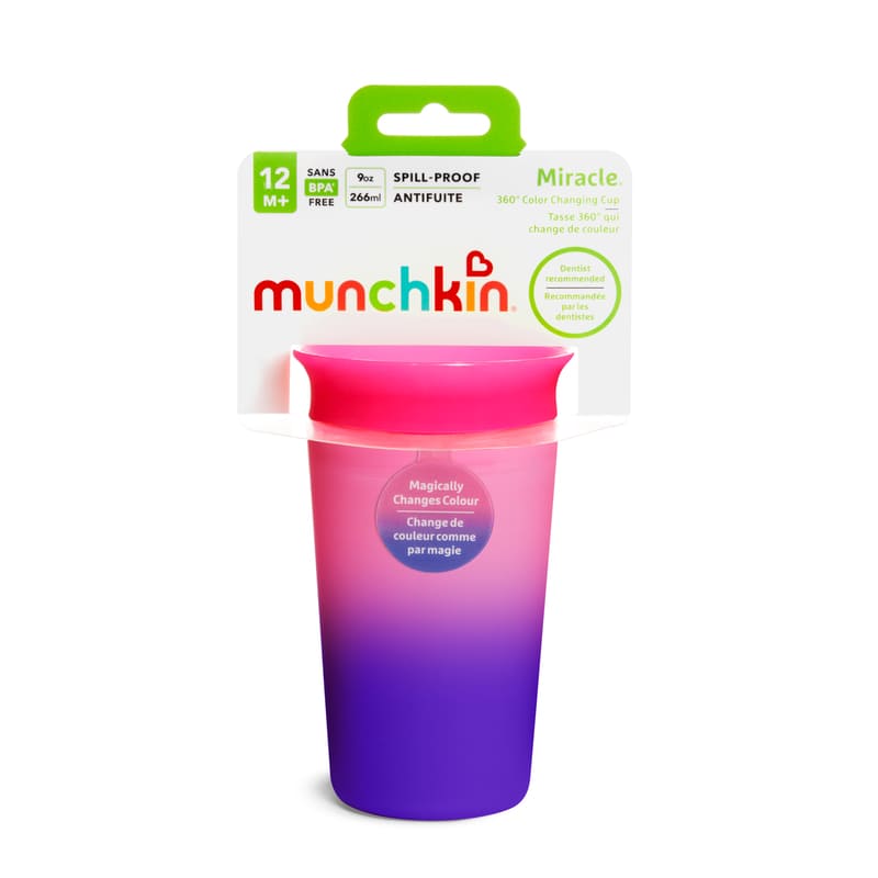 Munchkin Vaso Mircale 360 9Oz. Color Reveal - Farmacias Arrocha