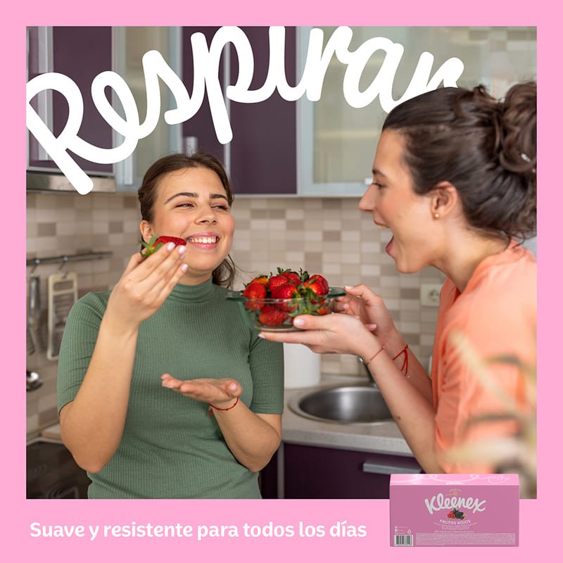 Pañuelos Faciales Kleenex Aromas Frutos Rojos 80U - Farmacias Arrocha