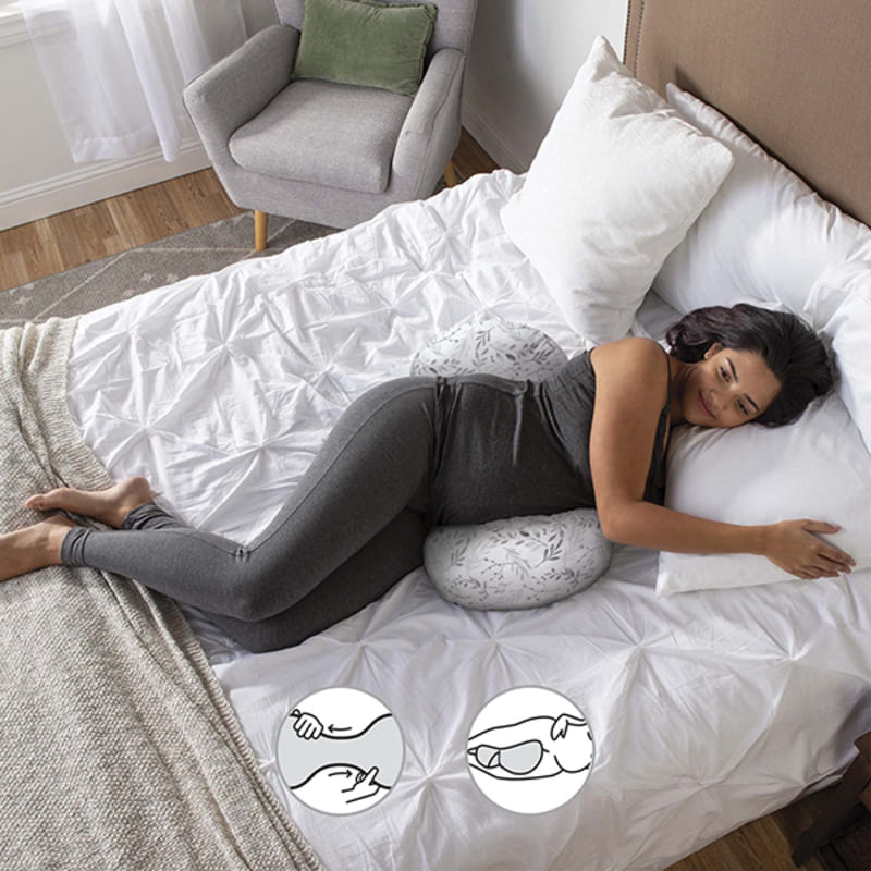 Boppy Side Sleeper - Gray Falling Leaves - Farmacias Arrocha