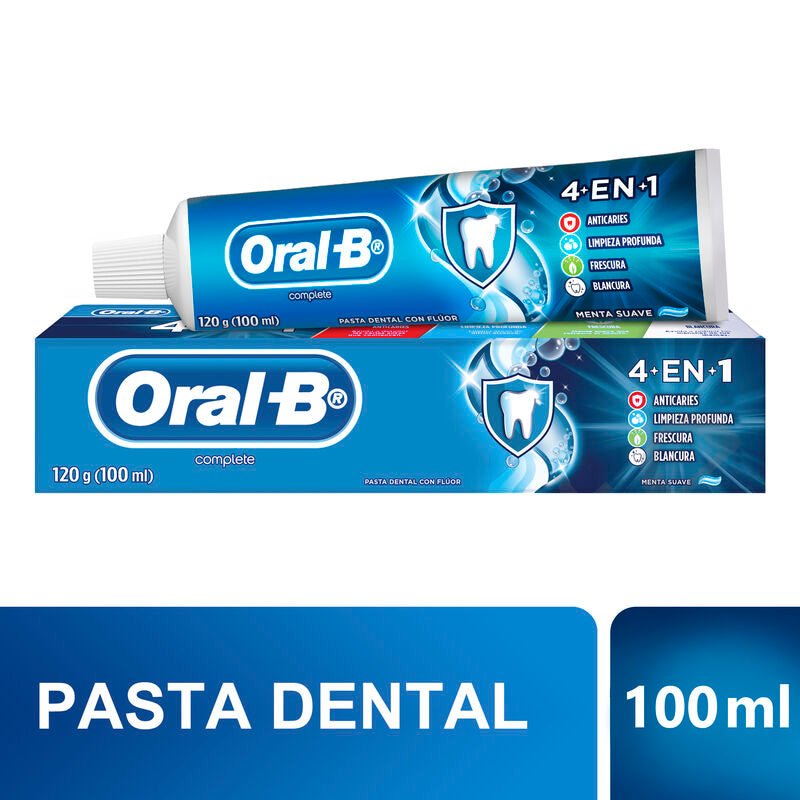 Pasta dental con Flúor Oral - B Complete 4en1 120g - Farmacias Arrocha