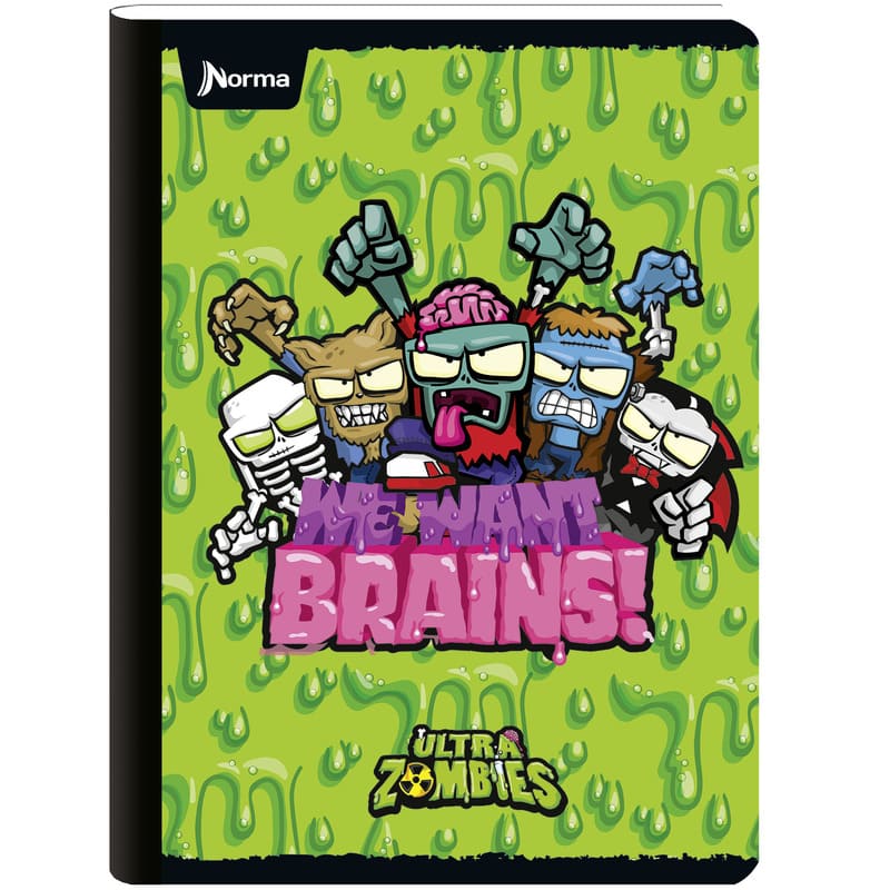Norma Cuaderno Cosido Grande Raya Ancha 200 Pag Ultrazombies - Farmacias Arrocha