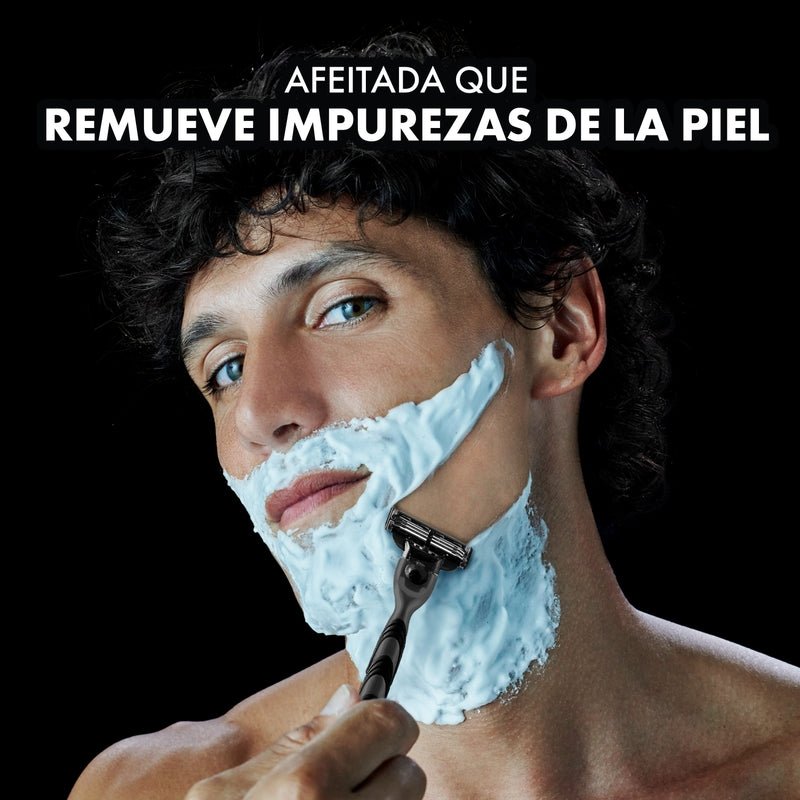 Repuesto para Máquina de afeitar Gillette Mach3 Carbono con 3 hojas, 2 uds - Farmacias Arrocha