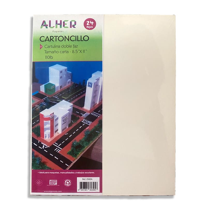 Alher Cartoncillo Sulfito Blanco 8 5X11 24H - Farmacias Arrocha