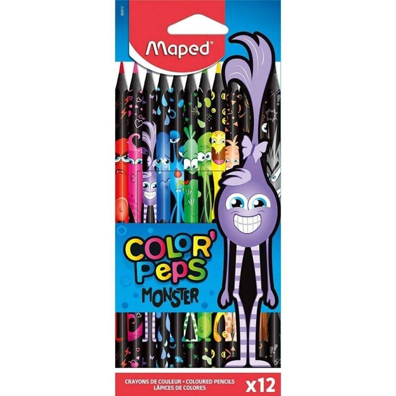 Maped Lap/Madera Color Pep Monster 12Und - Farmacias Arrocha