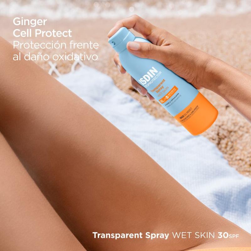 Isdin Fotoprotector Transparent Spray Wet Skin Spf50 250Ml - Protector Solar Corporal Para Niños - Farmacias Arrocha