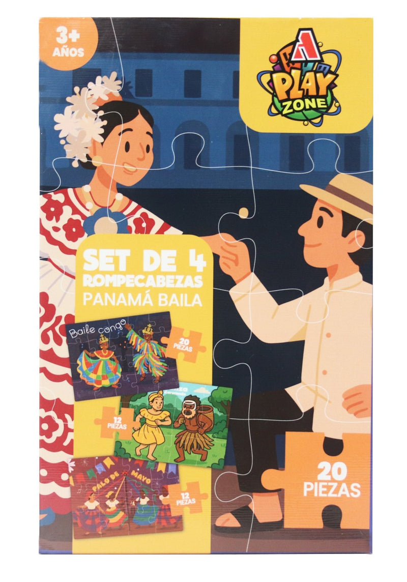 Set de 4 Rompecabezas – Panamá Baila - Farmacias Arrocha