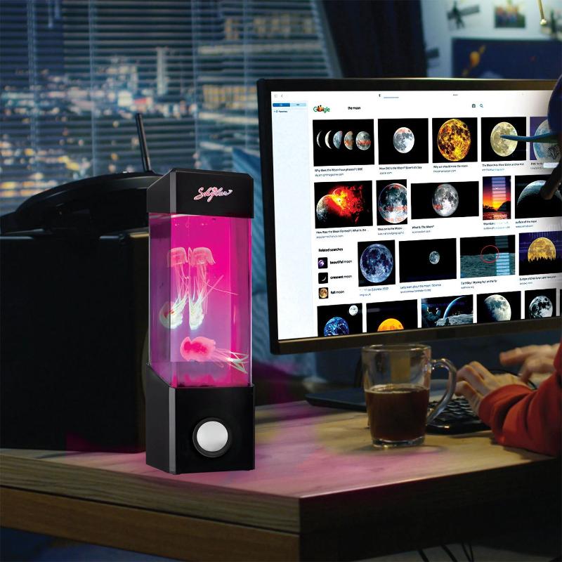 Bocina Bluetooth Con Luz Ambiental de Movimiento Acuatico - Farmacias Arrocha