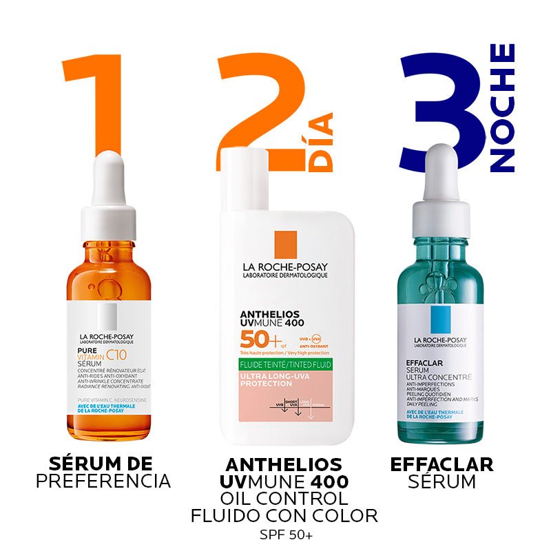 La Roche Posay Anthelios Uvmune 400 Oil Control Protector Solar Fluido Con Color Spf50+ 50Ml - Farmacias Arrocha
