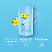 Gel Invisible Antitranspirante Secret Vanilla 45 g - Farmacias Arrocha