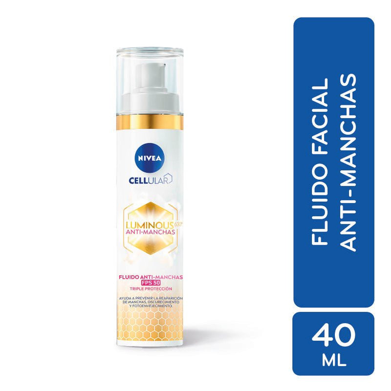 Nivea Cellular Luminous Fluido Antispot Cream 40ML - Farmacias Arrocha