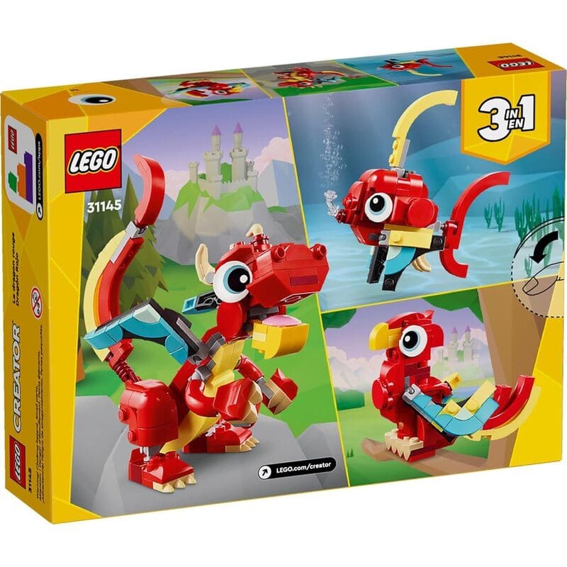 Lego Creator Red Dragon 3 En 1 - Farmacias Arrocha