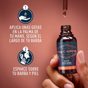 Aceite para barba King C. Gillette con Argán, 30ml - Farmacias Arrocha